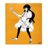 Bass Girl print