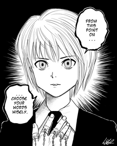 Kurapika (monochrome) print