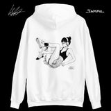 "Kick" monochrome hoodie