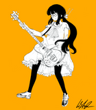 Bass Girl print